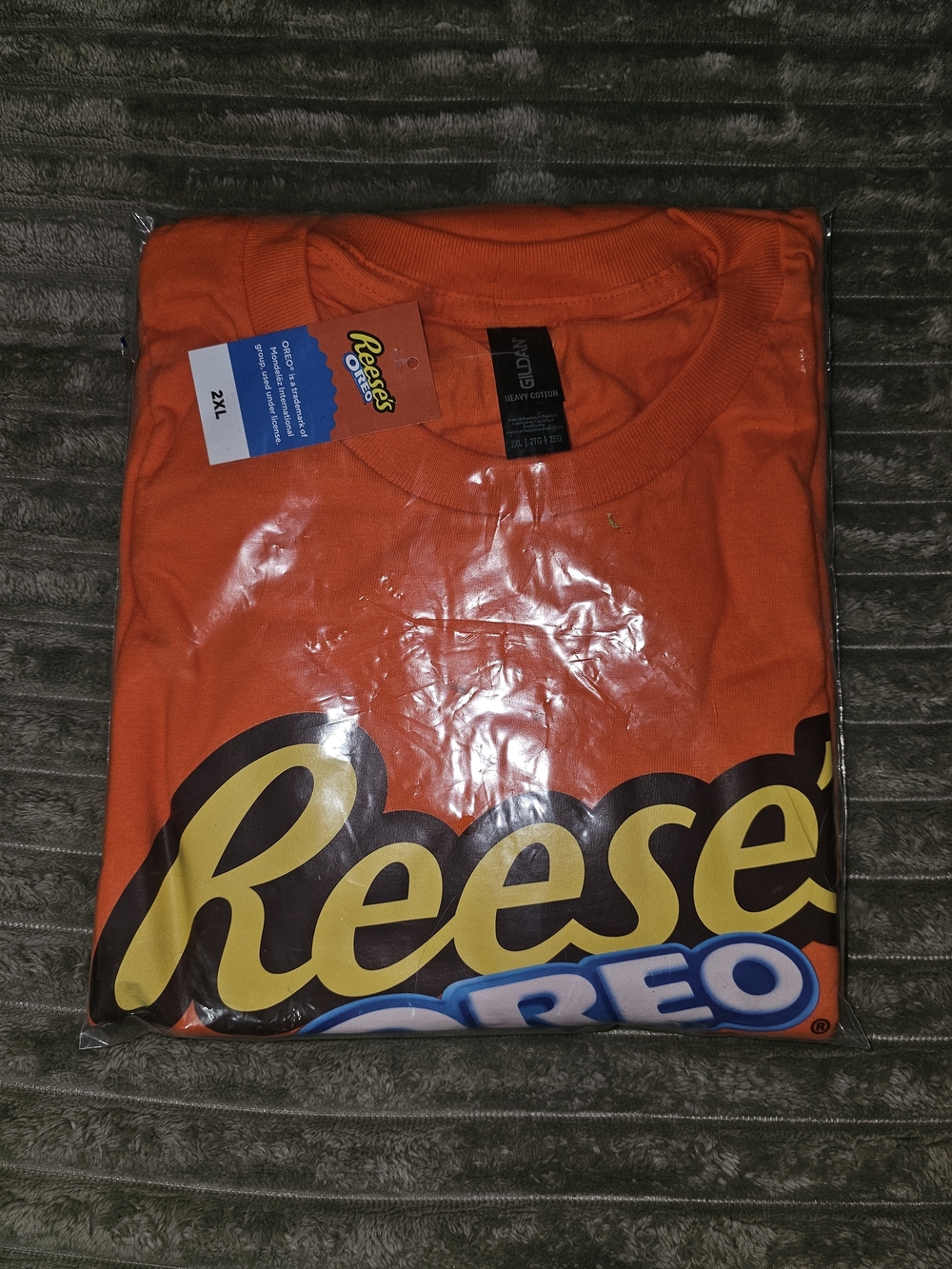 Men's Orange Graphic Logo T-Shirt - SH 12